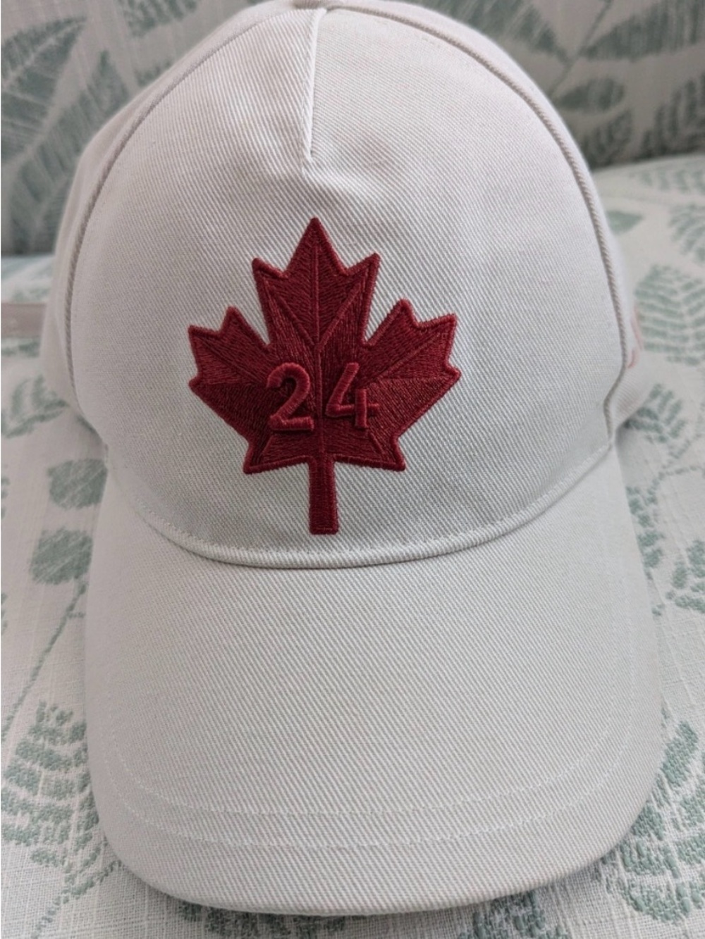 lululemon Team Canada Maple Leaf 24 White Red Baseball Cap Hat
